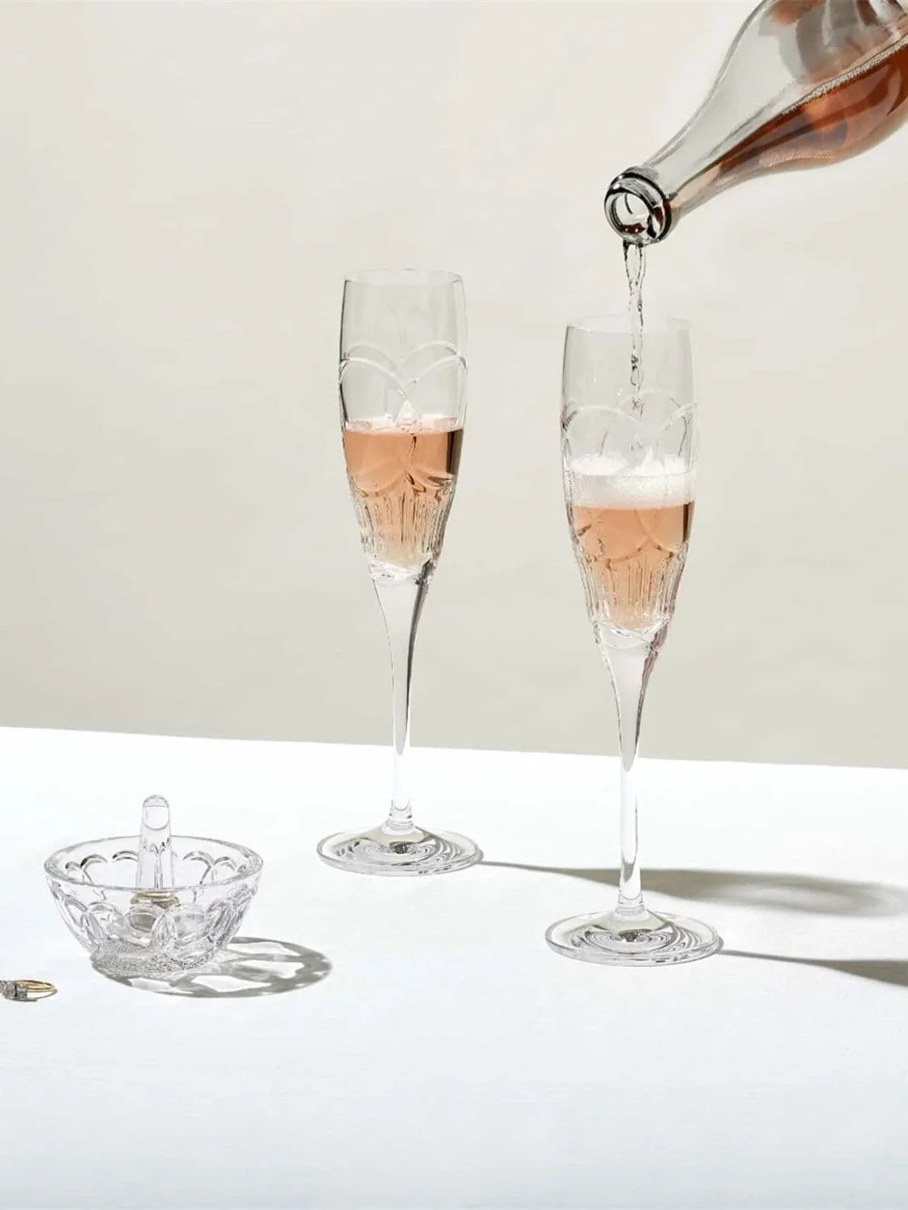 Waterford True Love Crystal Champagne Flutes – Set of 2